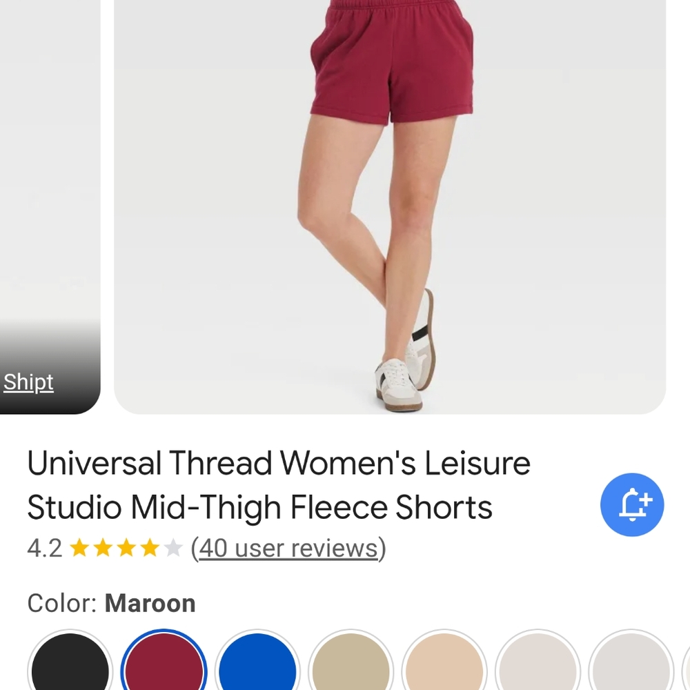 Universal thread fleece shorts new with tags